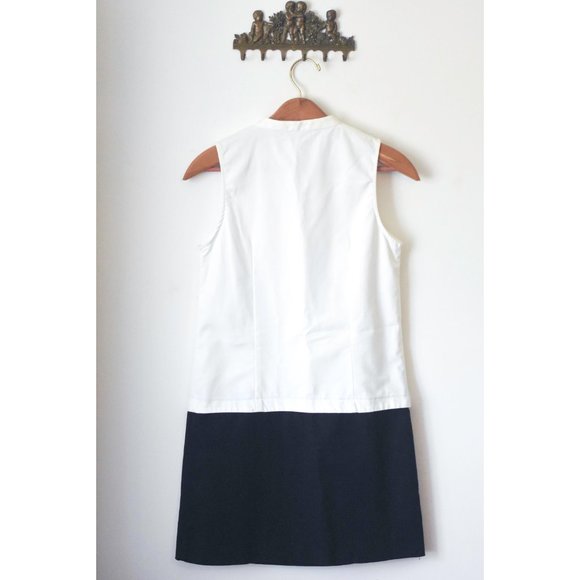 Zara Basic Black & White Color Block Dress - Picture 7 of 8